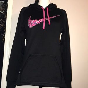 Black Nike Drawstring Hoodie